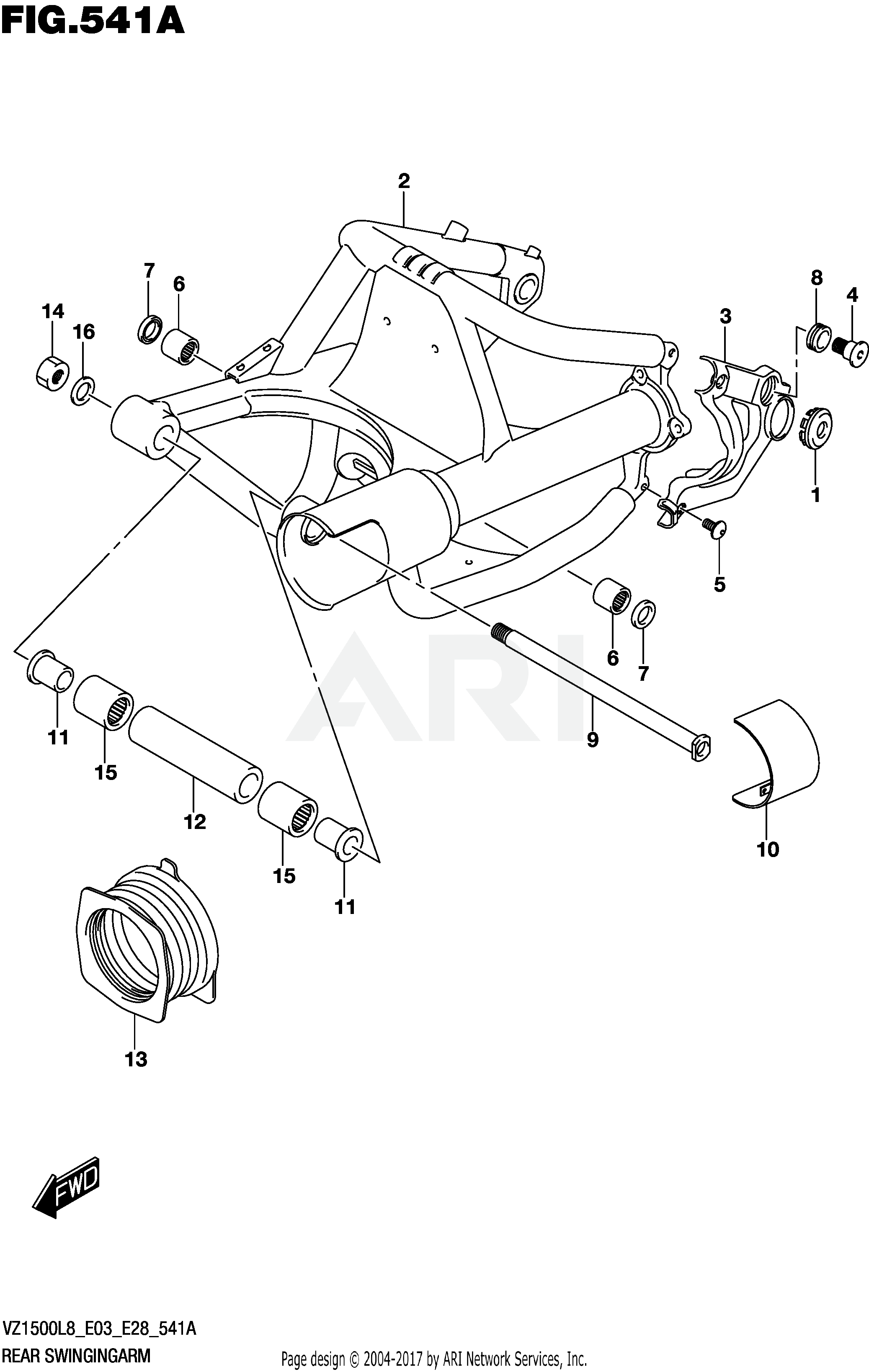 REAR SWINGINGARM