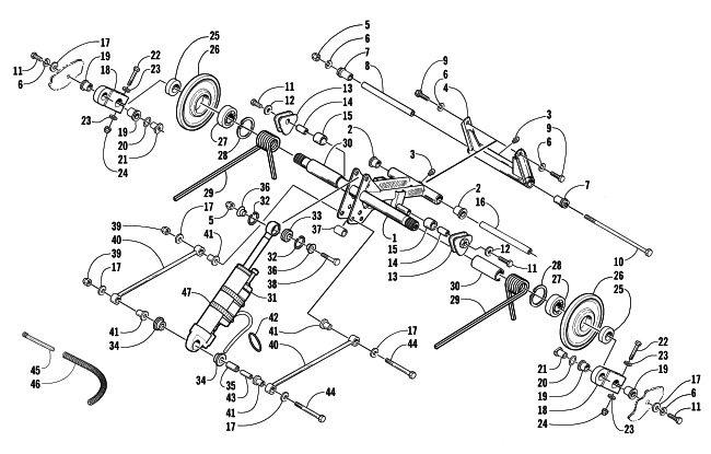 REAR SUSPENSION REAR ARM ASSEMBLY