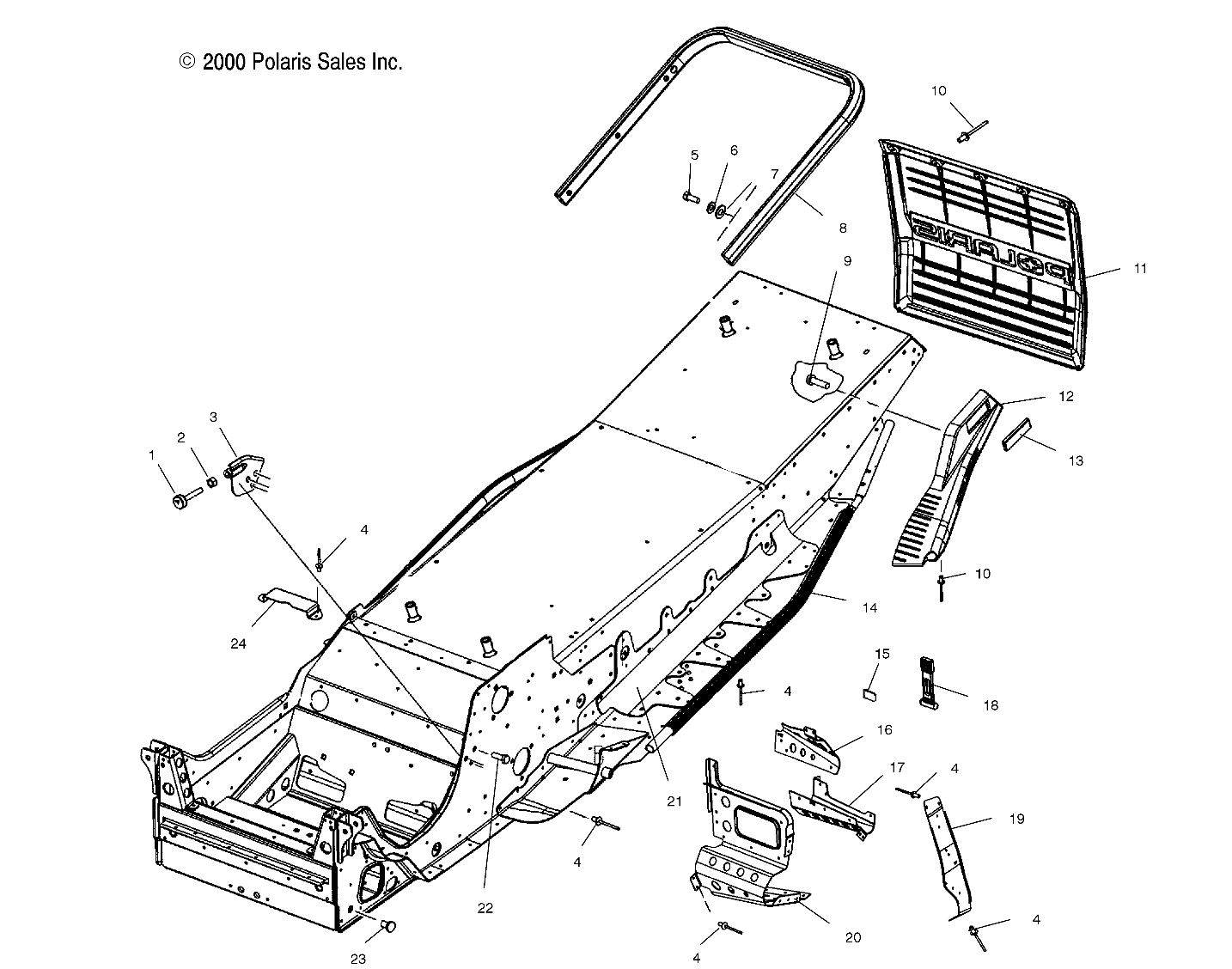 CHASSIS - S01NX4CS (4961676167A003)