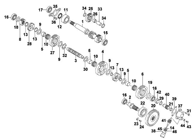 SECONDARY TRANSMISSION ASSEMBLY