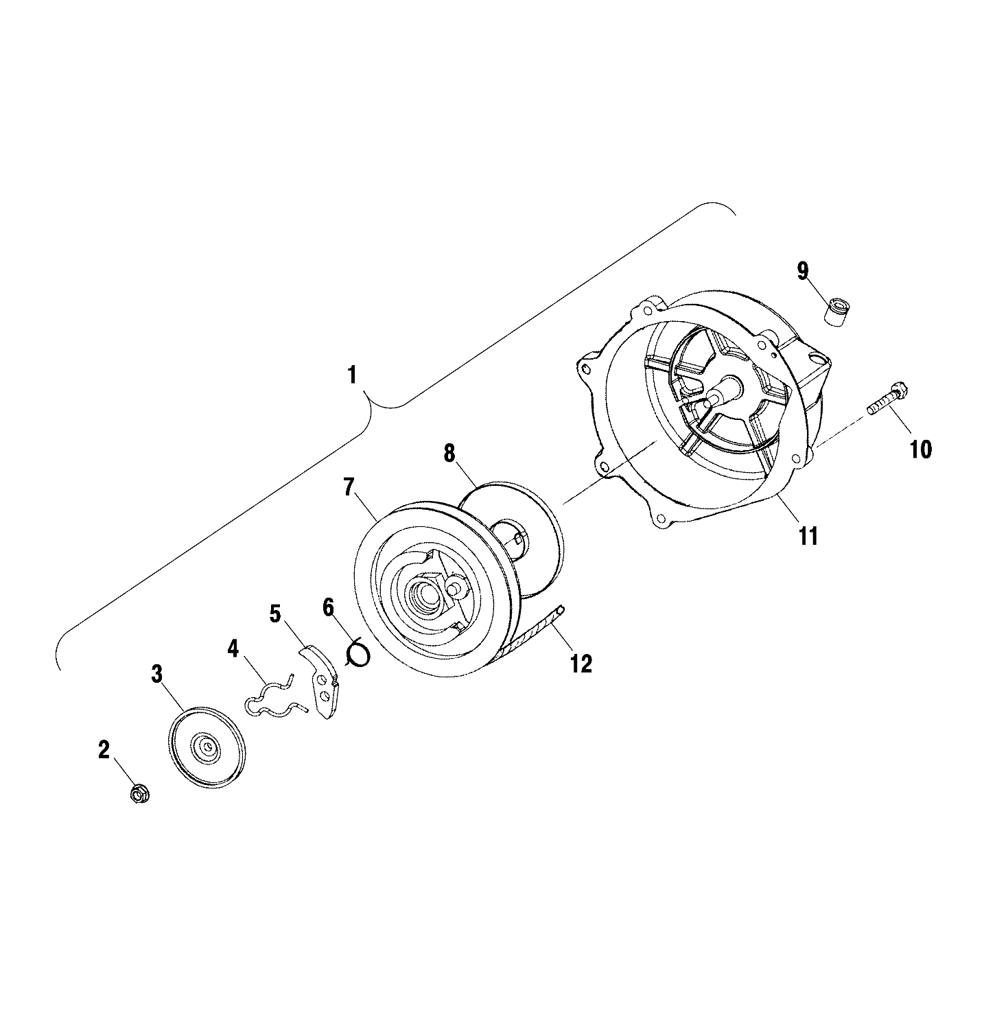 RECOIL STARTER - S01NX6ES (4968856885C013)