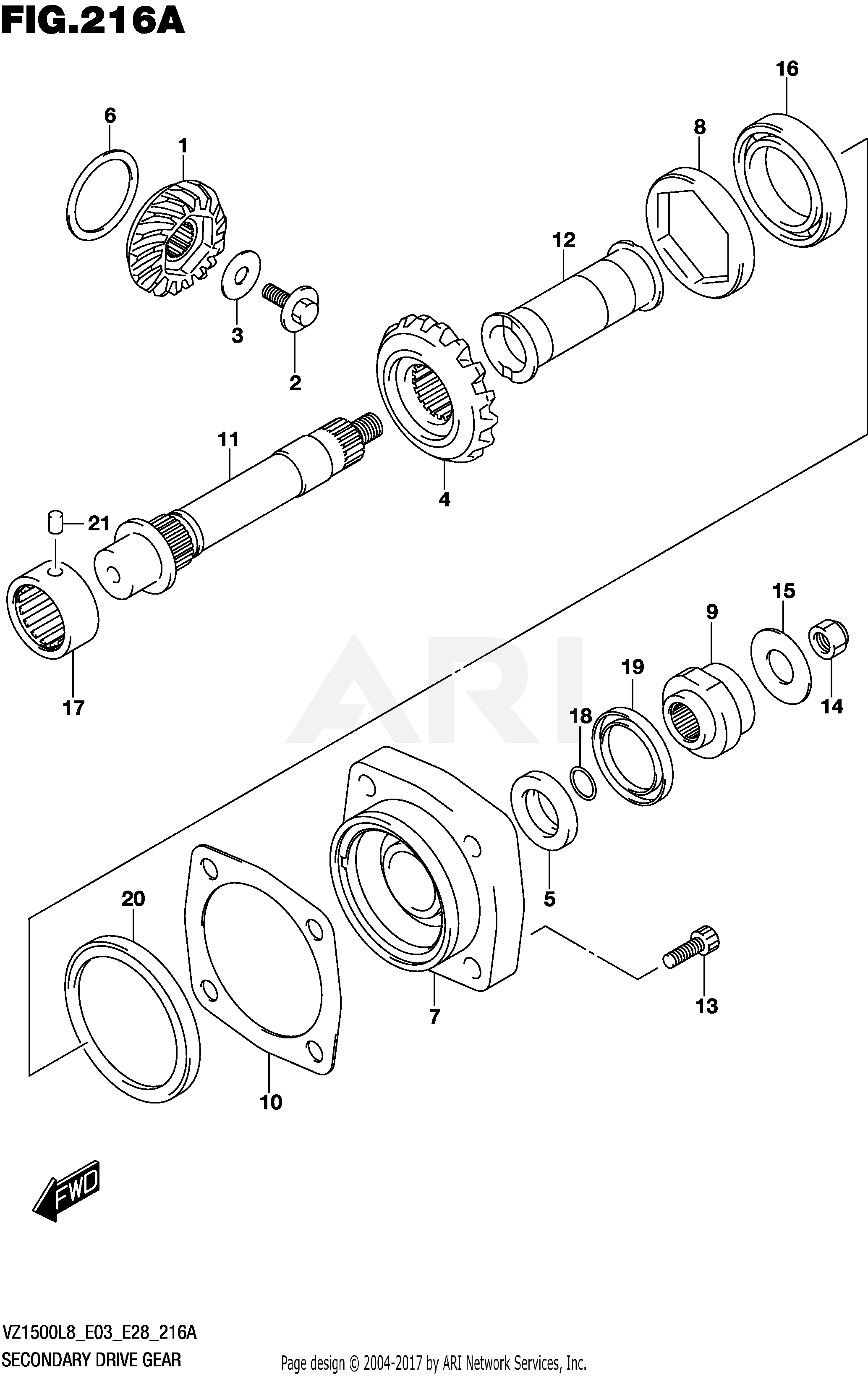 SECONDARY DRIVE GEAR