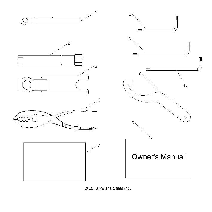 REFERENCE, OWNERS MANUAL AND TOOL KIT - Z14ST1EFX (49RGRTOOL14RZR1000)