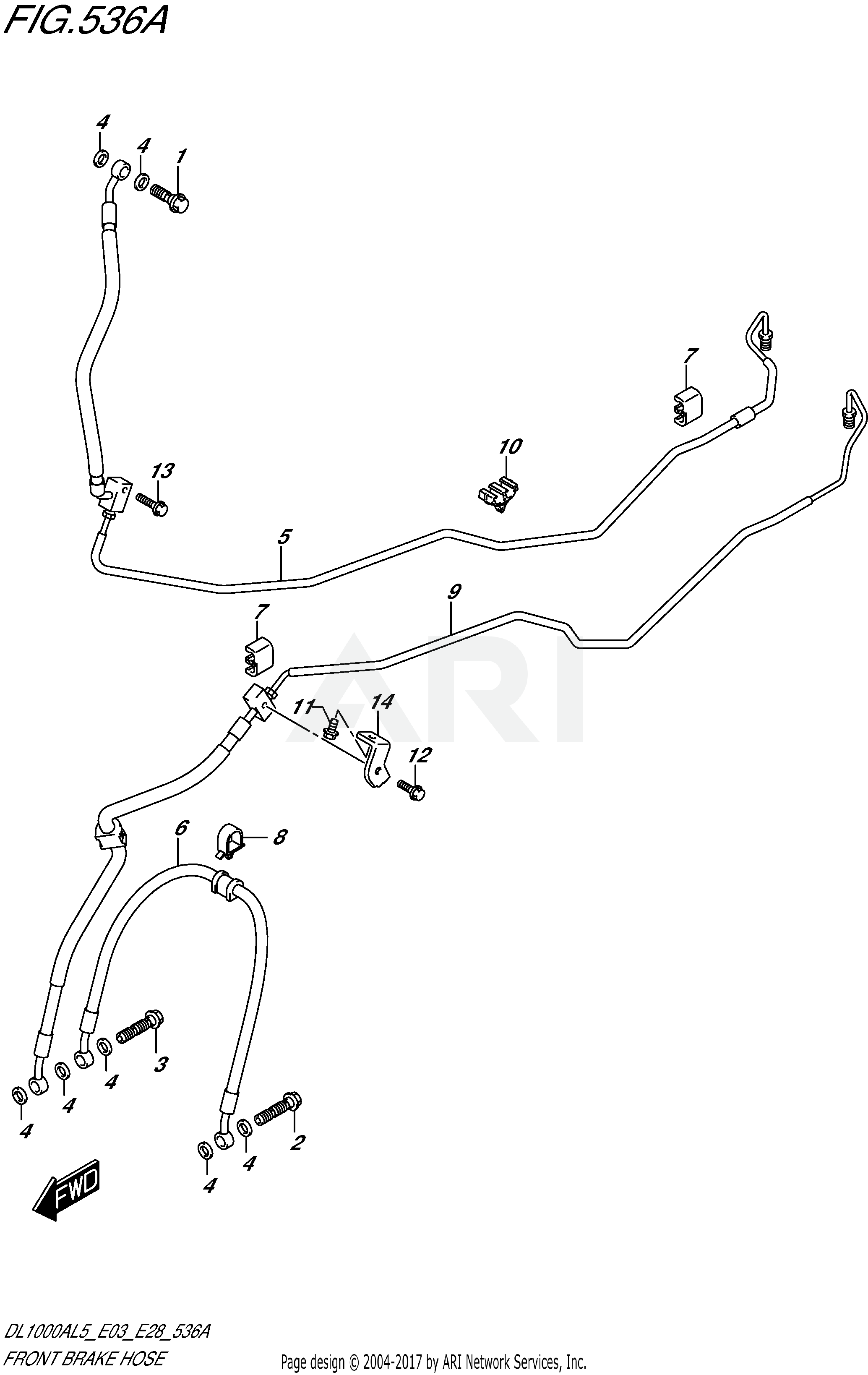 FRONT BRAKE HOSE