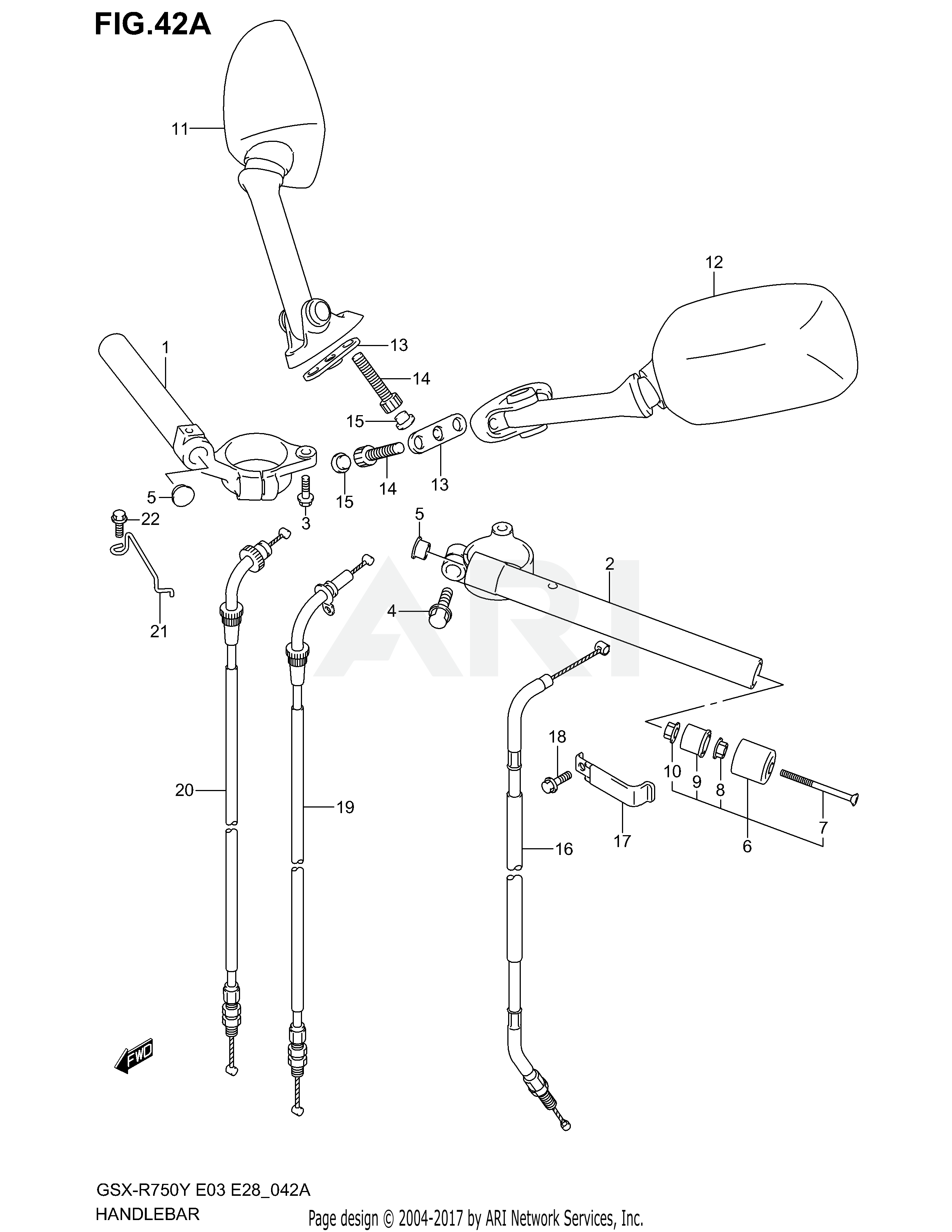 HANDLEBAR (MODEL K2/K3)