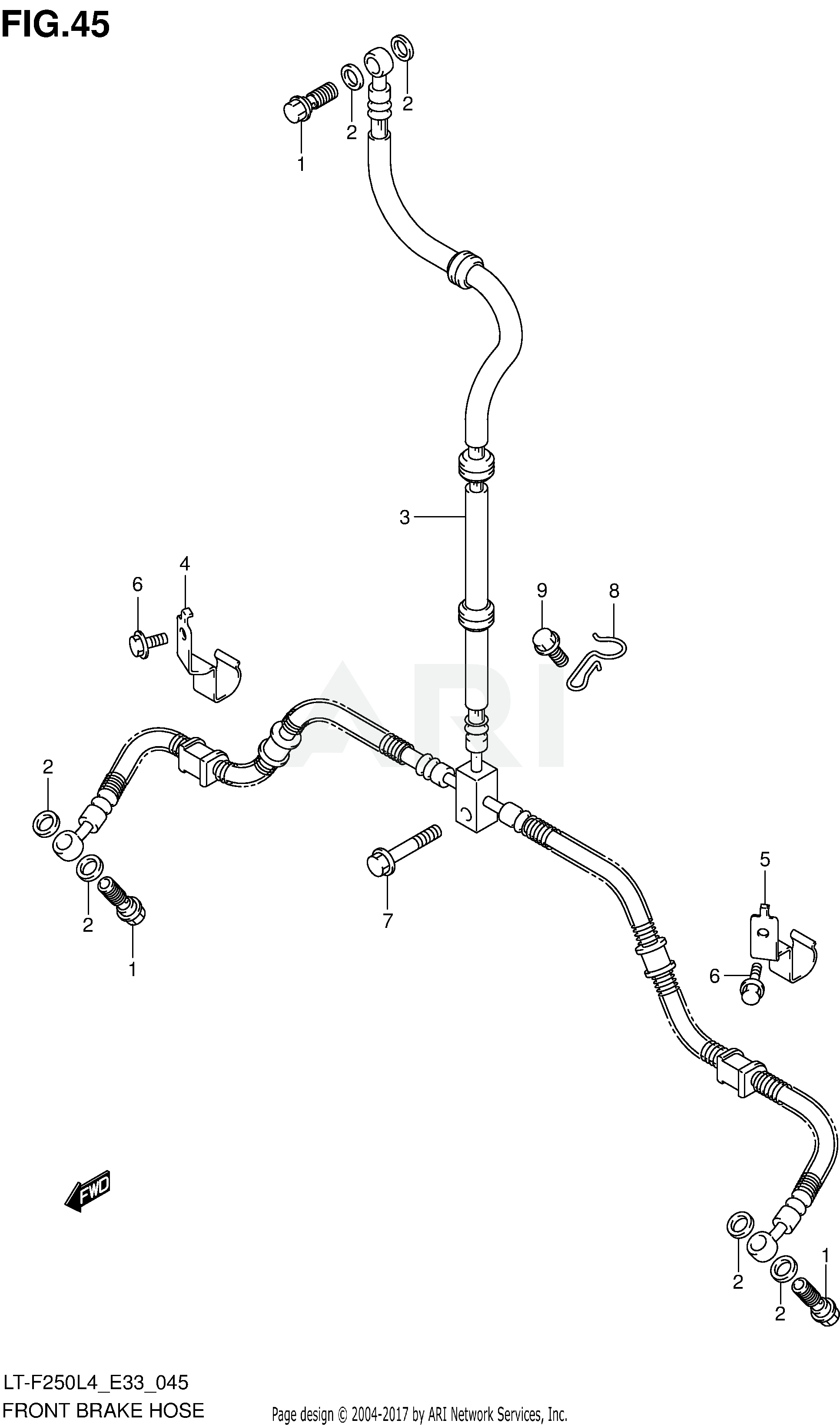 FRONT BRAKE HOSE