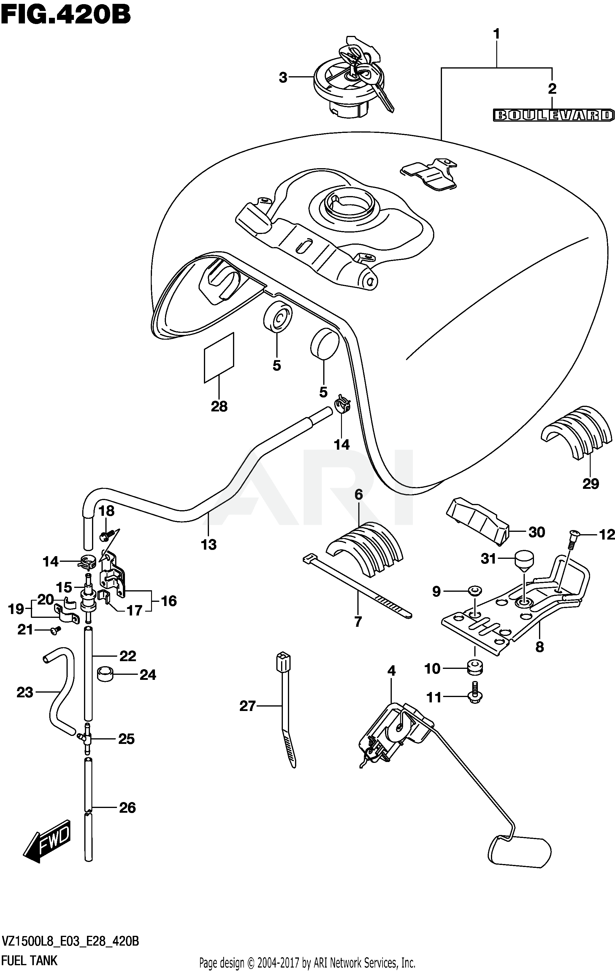 FUEL TANK (VZ1500L8 E28)