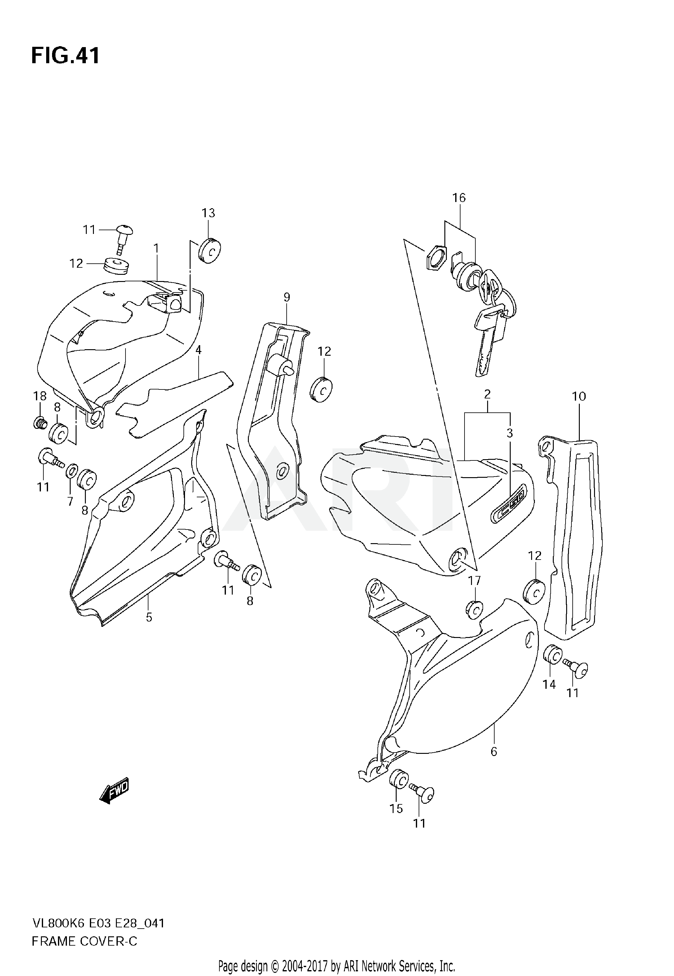 FRAME COVER (VL800K6/TK6)