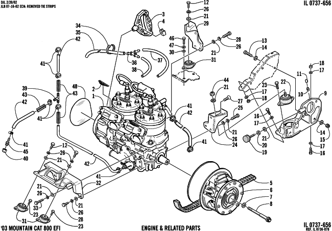 ENGINE AND RELATED PARTS