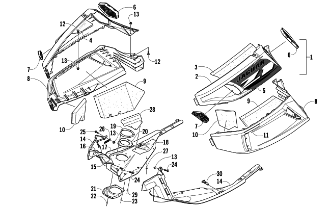 SKID PLATE AND SIDE PANEL ASSEMBLY