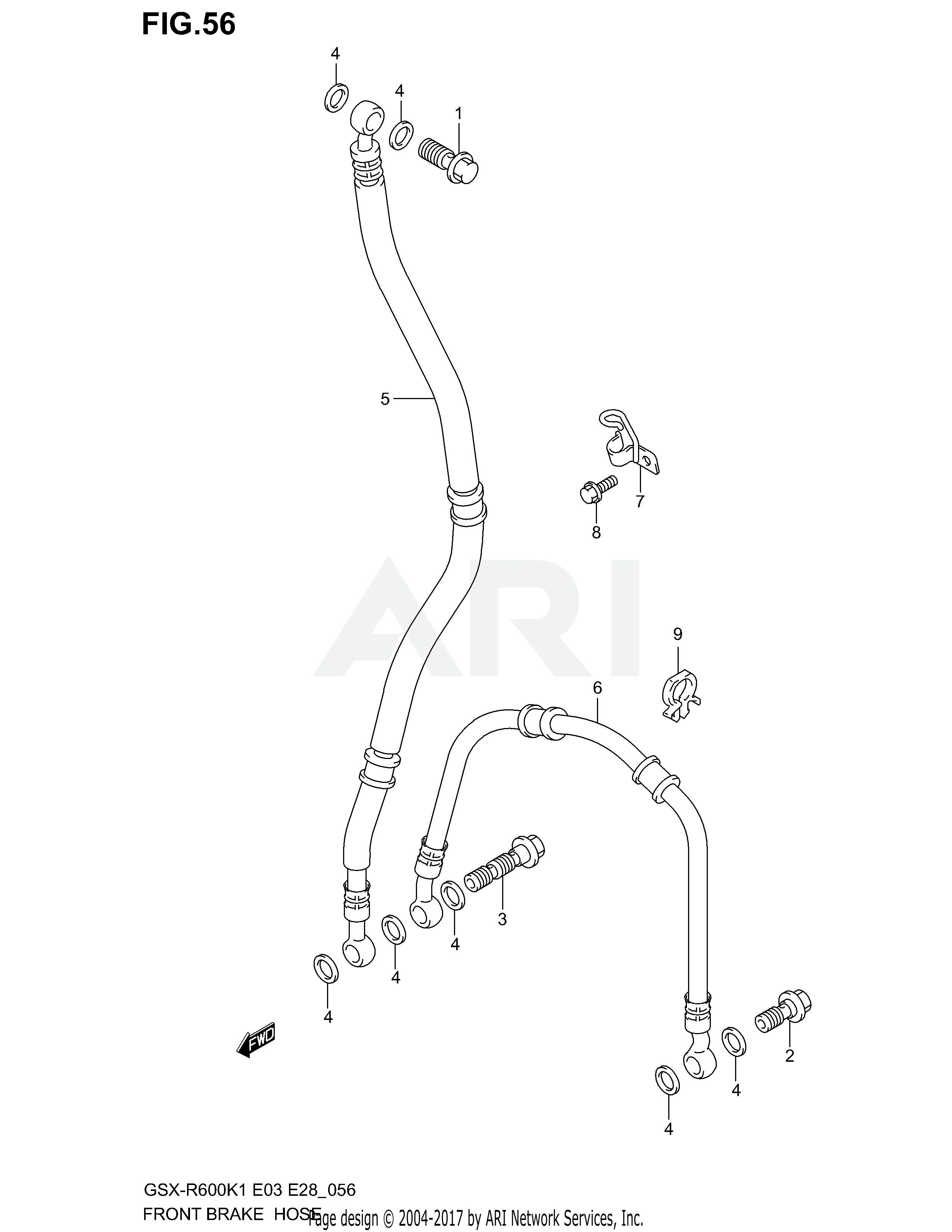 FRONT BRAKE HOSE