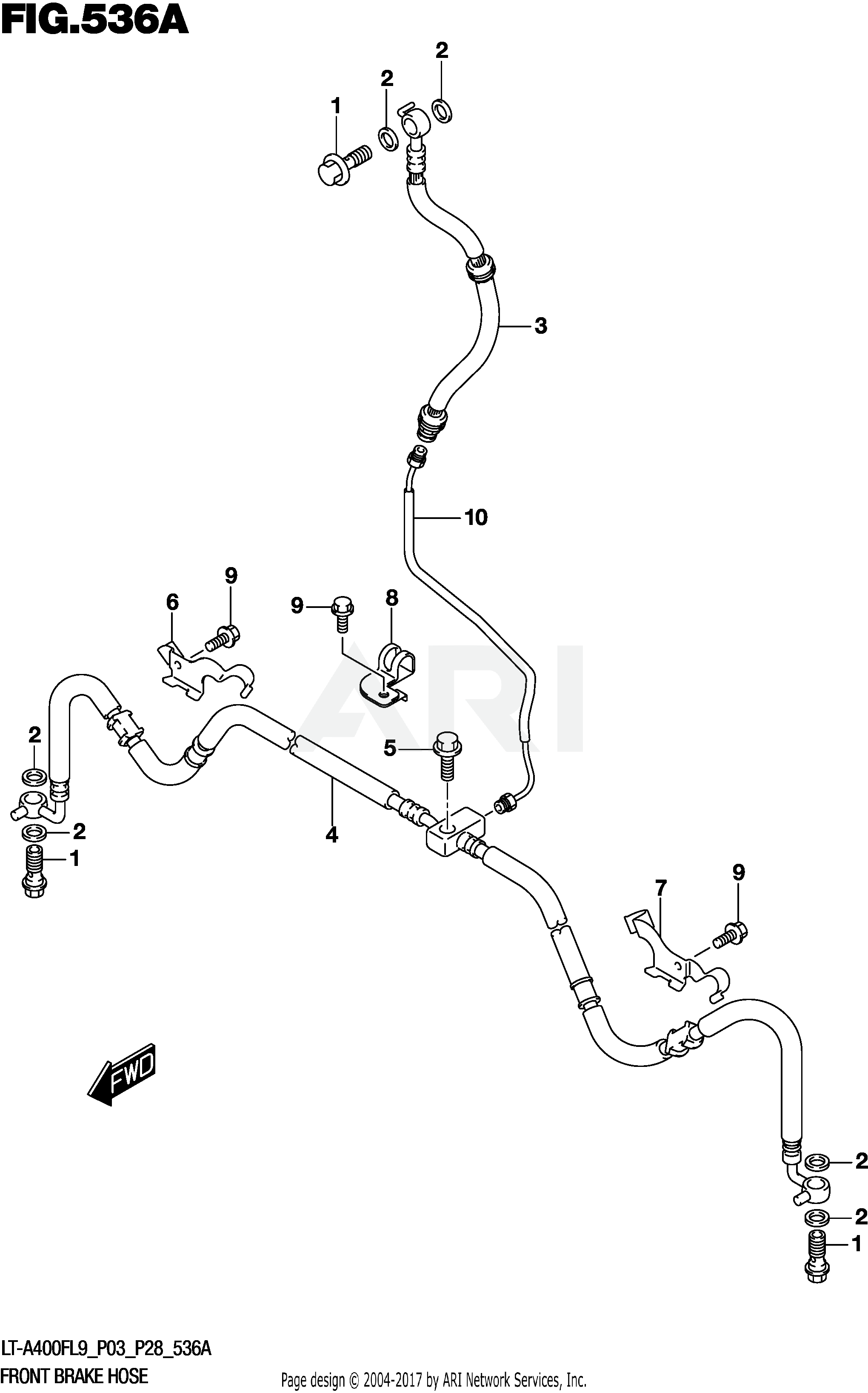 FRONT BRAKE HOSE