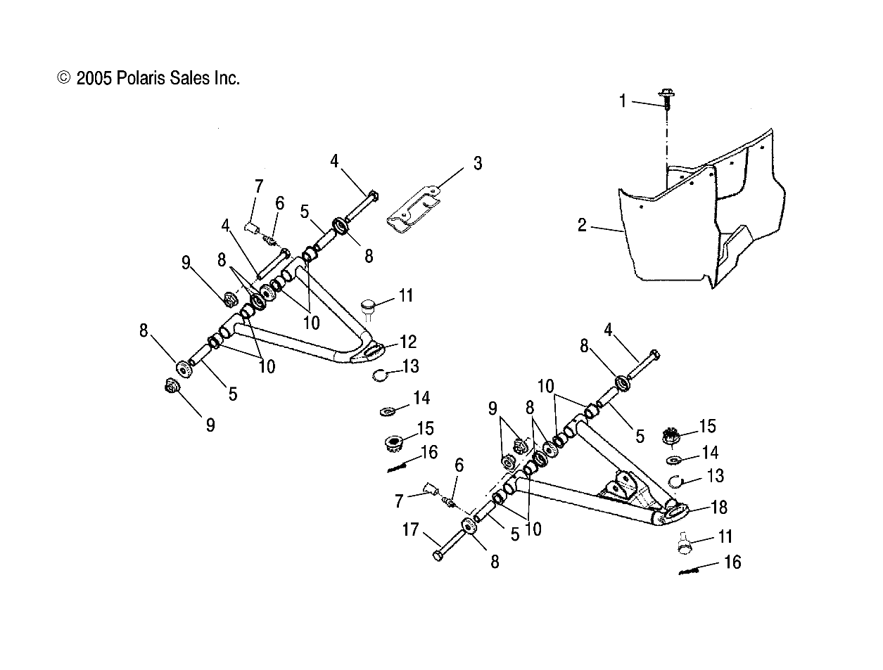 CONTROL ARM and FOOTREST - A06PB20AA/AB/AC/LE (4999202449920244B05)