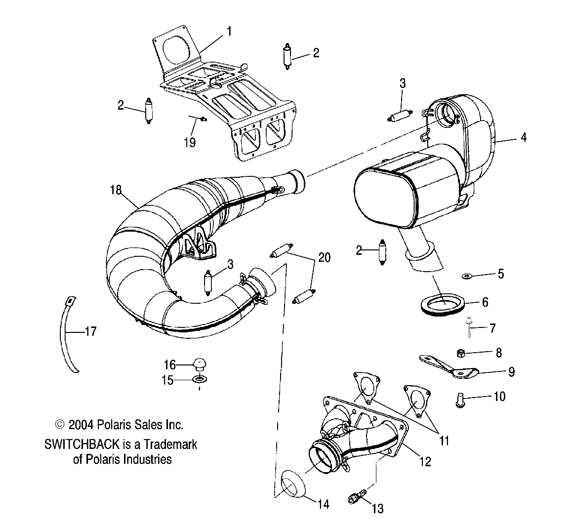 EXHAUST SYSTEM - S05NS6ES/ESA/S05NS8CS/CSA (4992809280C04)