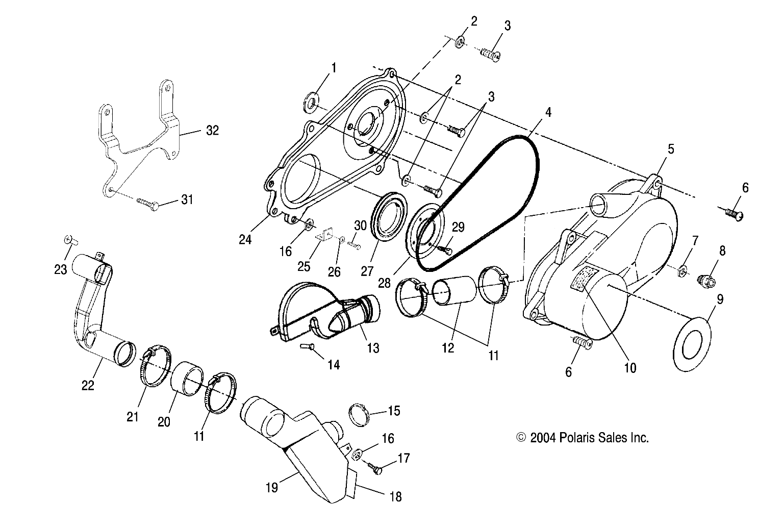 CLUTCH COVER - A05BA25CA/CB (4994739473C01)