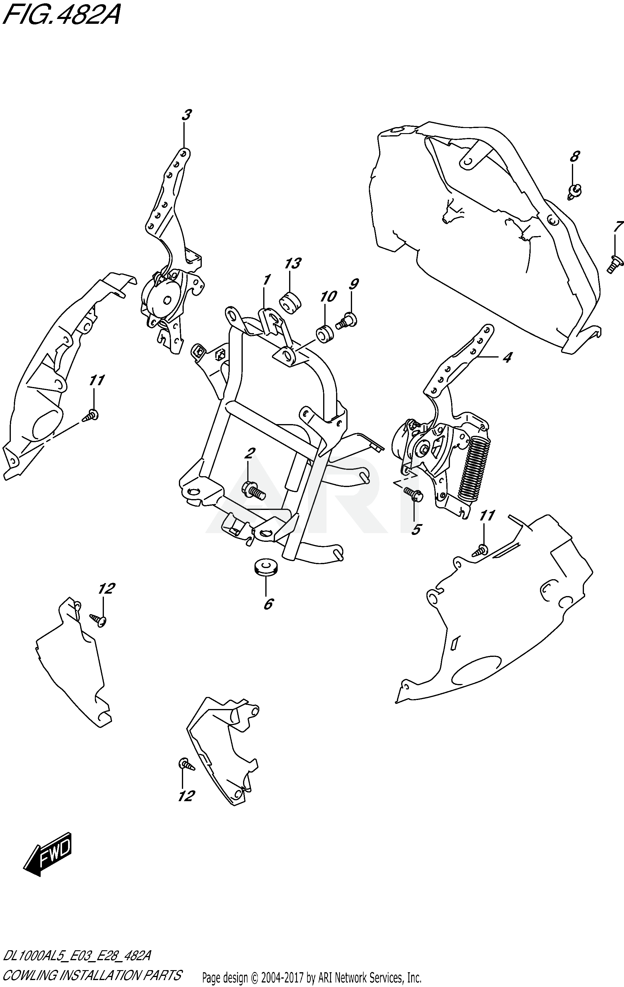 COWLING INSTALLATION PARTS