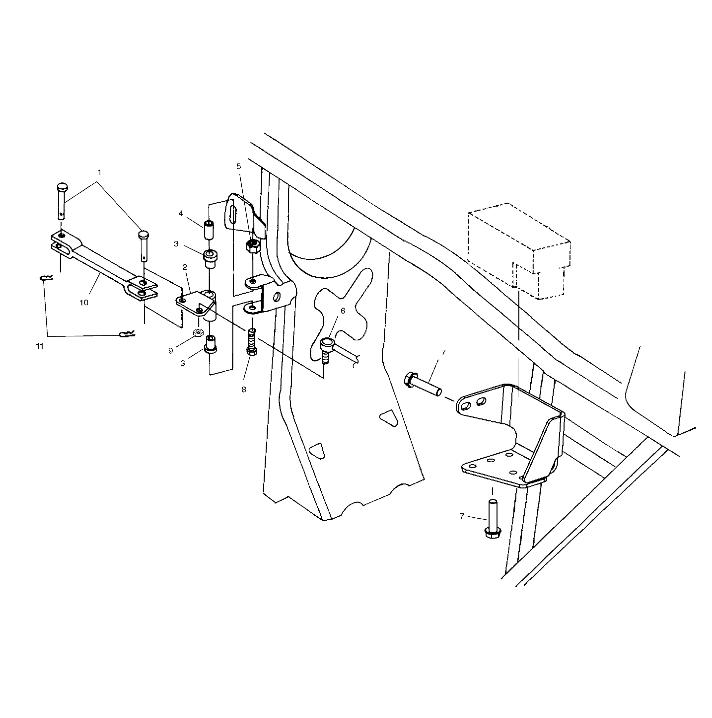 FRAME MOUNTING - A02CH42AA (4968536853B13)