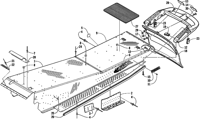 TUNNEL AND REAR BUMPER