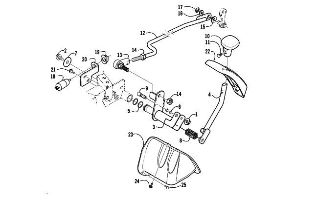 REVERSE SHIFT LEVER ASSEMBLY