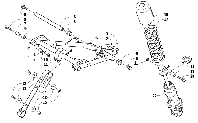 REAR SUSPENSION FRONT ARM ASSEMBLY