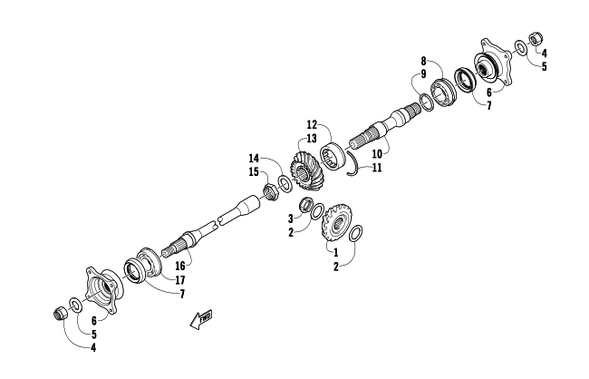 SECONDARY DRIVE ASSEMBLY