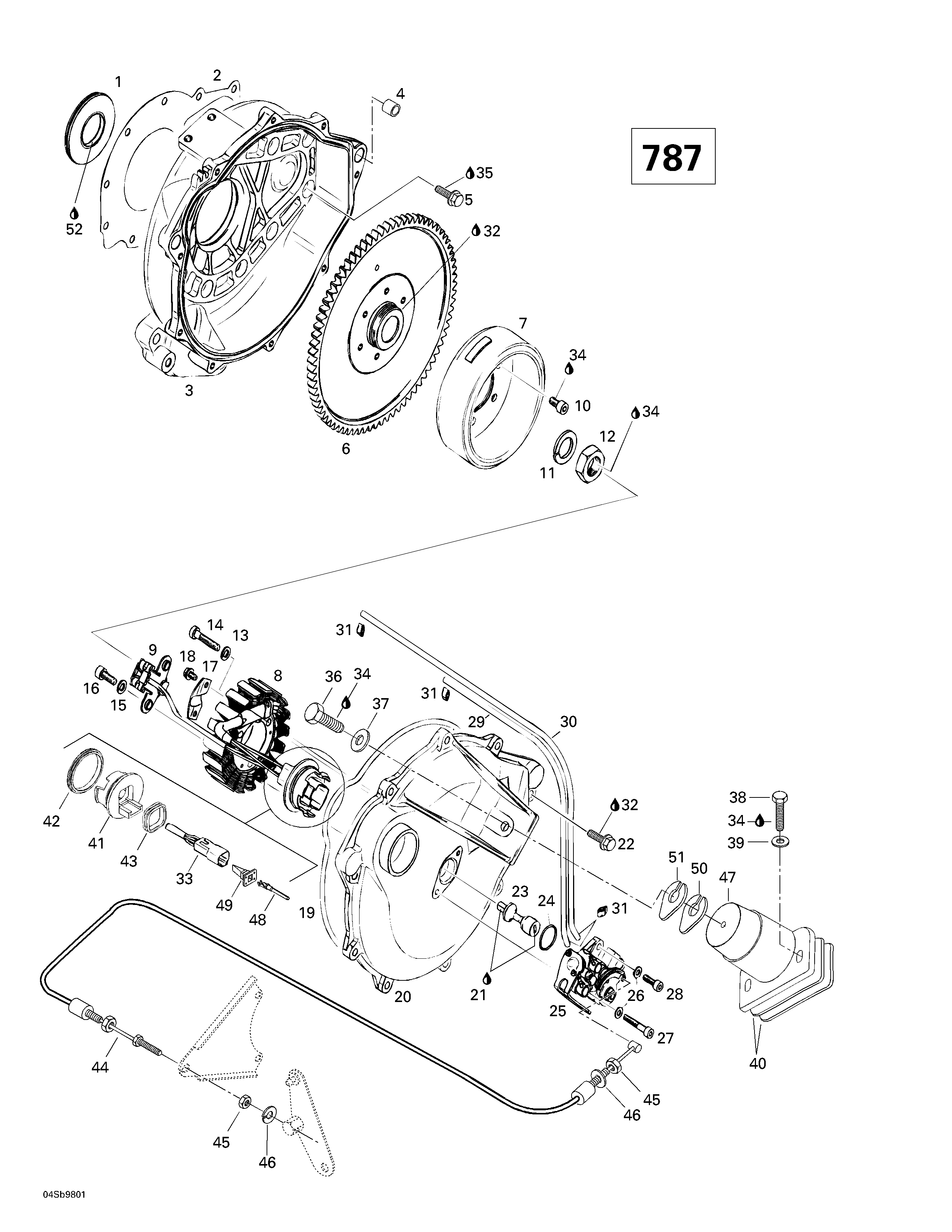 Magneto, Oil Pump (787)