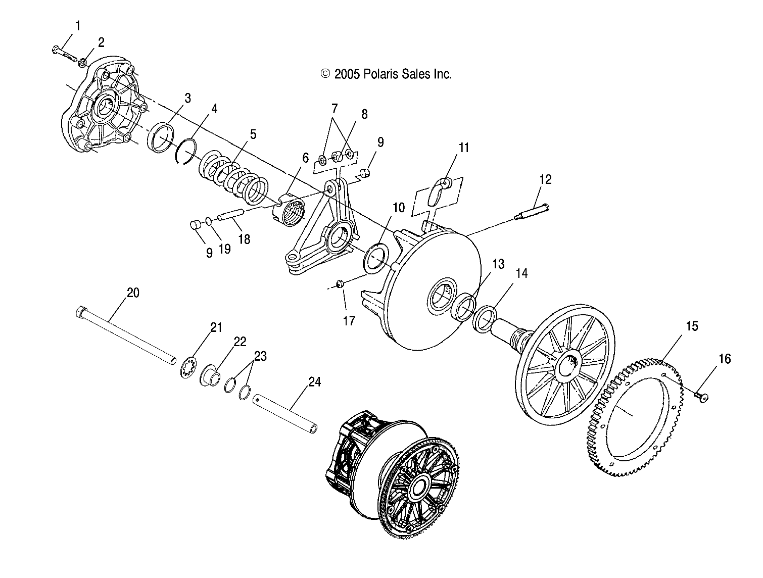 DRIVE CLUTCH - S06SU4BS (4997559755B12)