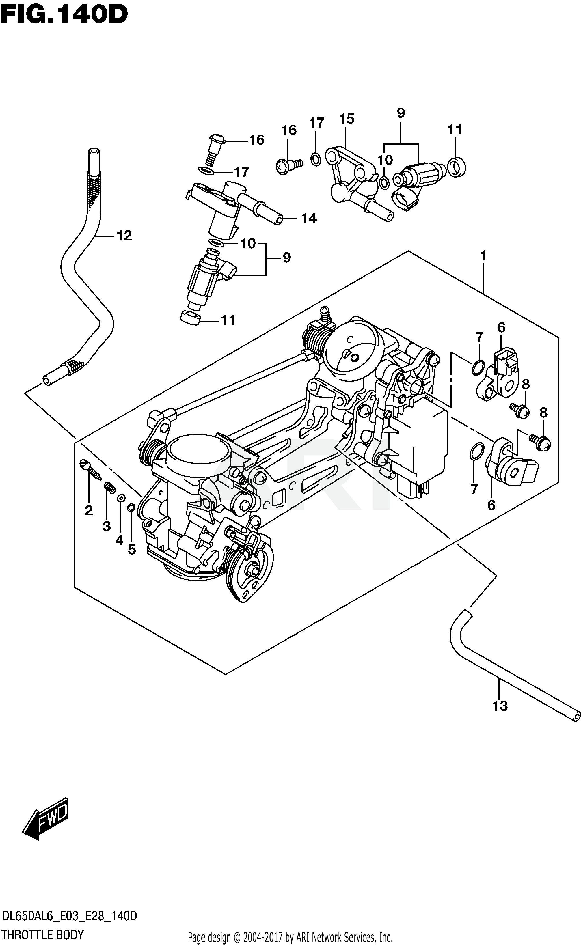 THROTTLE BODY (DL650XAL6 E28)