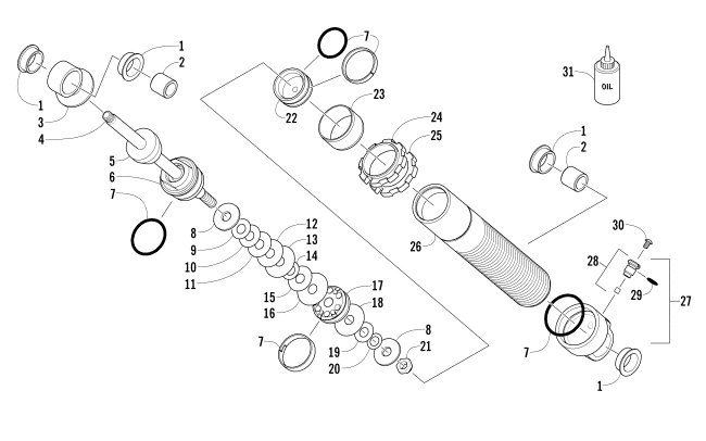 FRONT SUSPENSION SHOCK ABSORBER