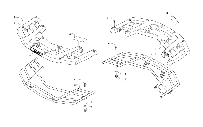 FRONT AND REAR RACK ASSEMBLY