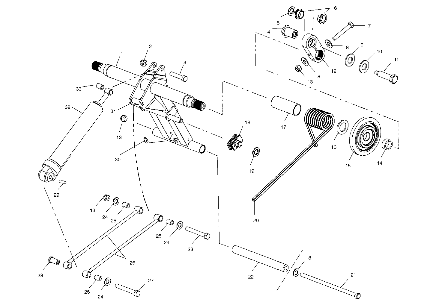 REAR TORQUE ARM (EDGE) - S02NP8CS/CSA/CSB (4973467346B11)