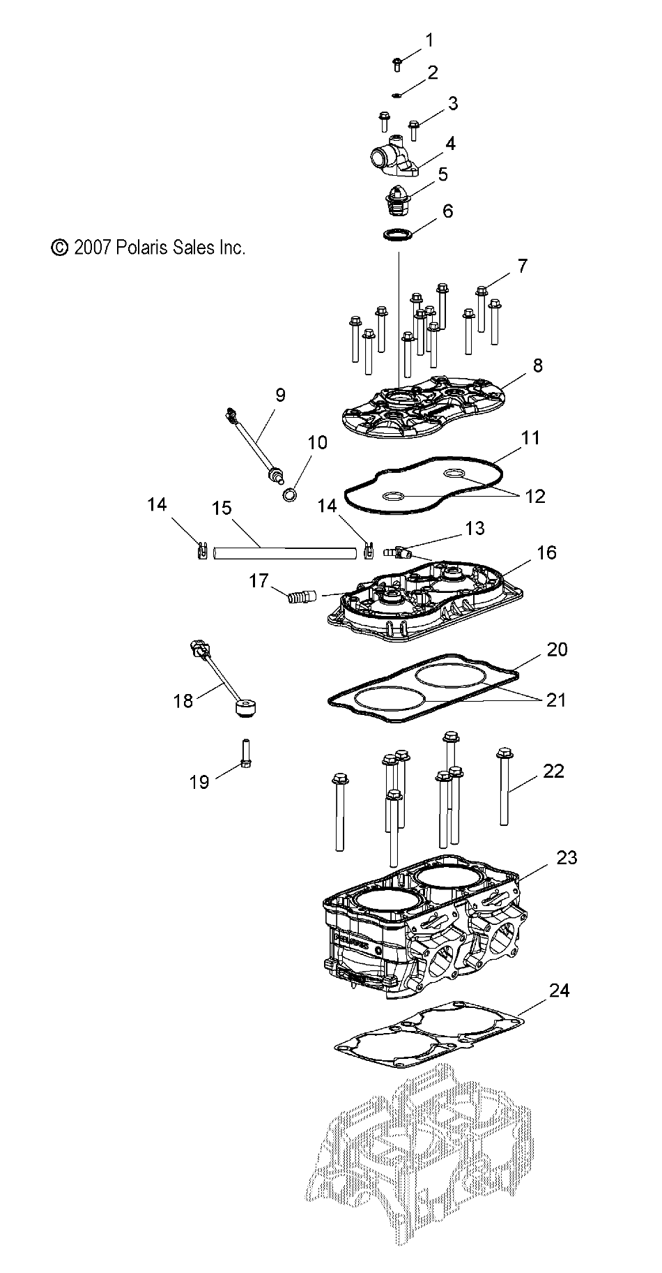 ENGINE, CYLINDER - S08PB8ES/EE (49SNOWCYLINDER0880IQ)