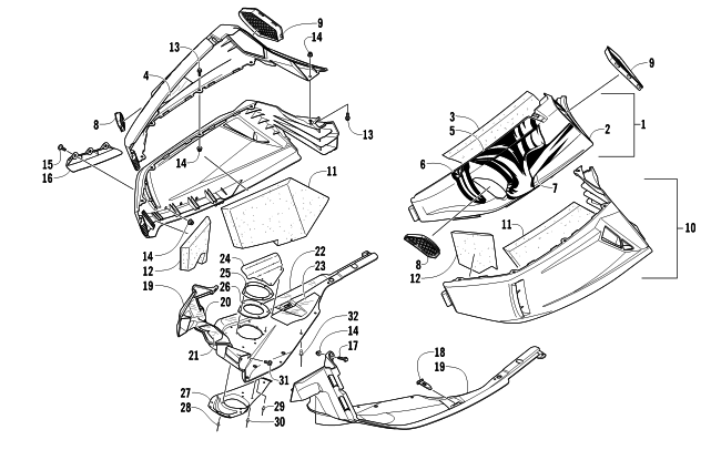 SKID PLATE AND SIDE PANEL ASSEMBLY