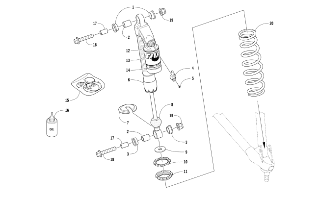 FRONT SUSPENSION SHOCK ABSORBER