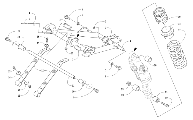 REAR SUSPENSION FRONT ARM ASSEMBLY