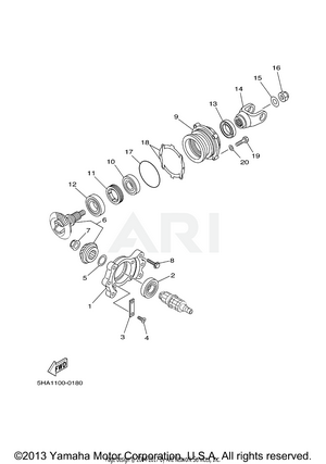 MIDDLE DRIVE GEAR