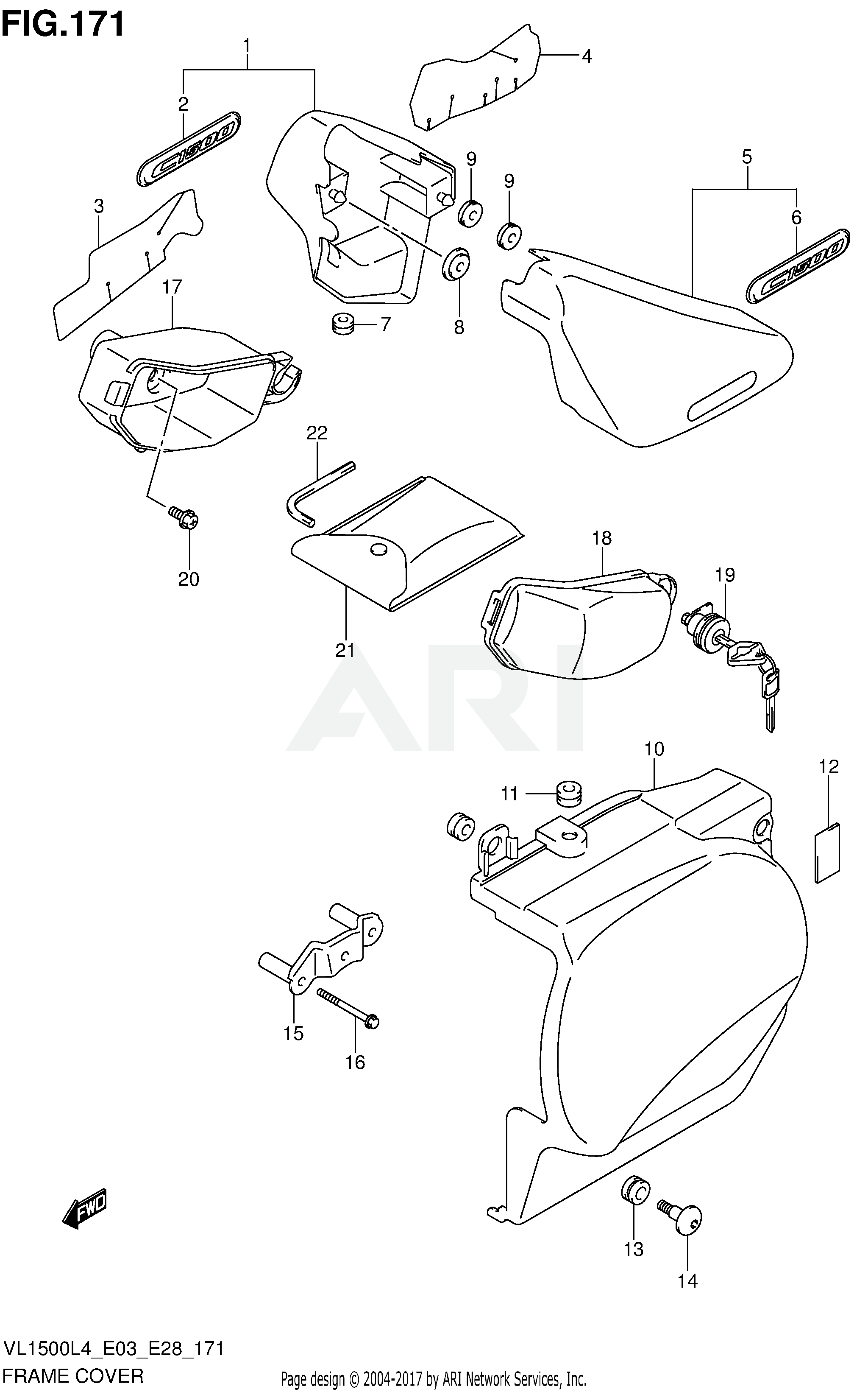 FRAME COVER (VL1500BL4 E33)