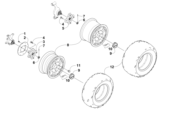 WHEEL AND TIRE ASSEMBLY