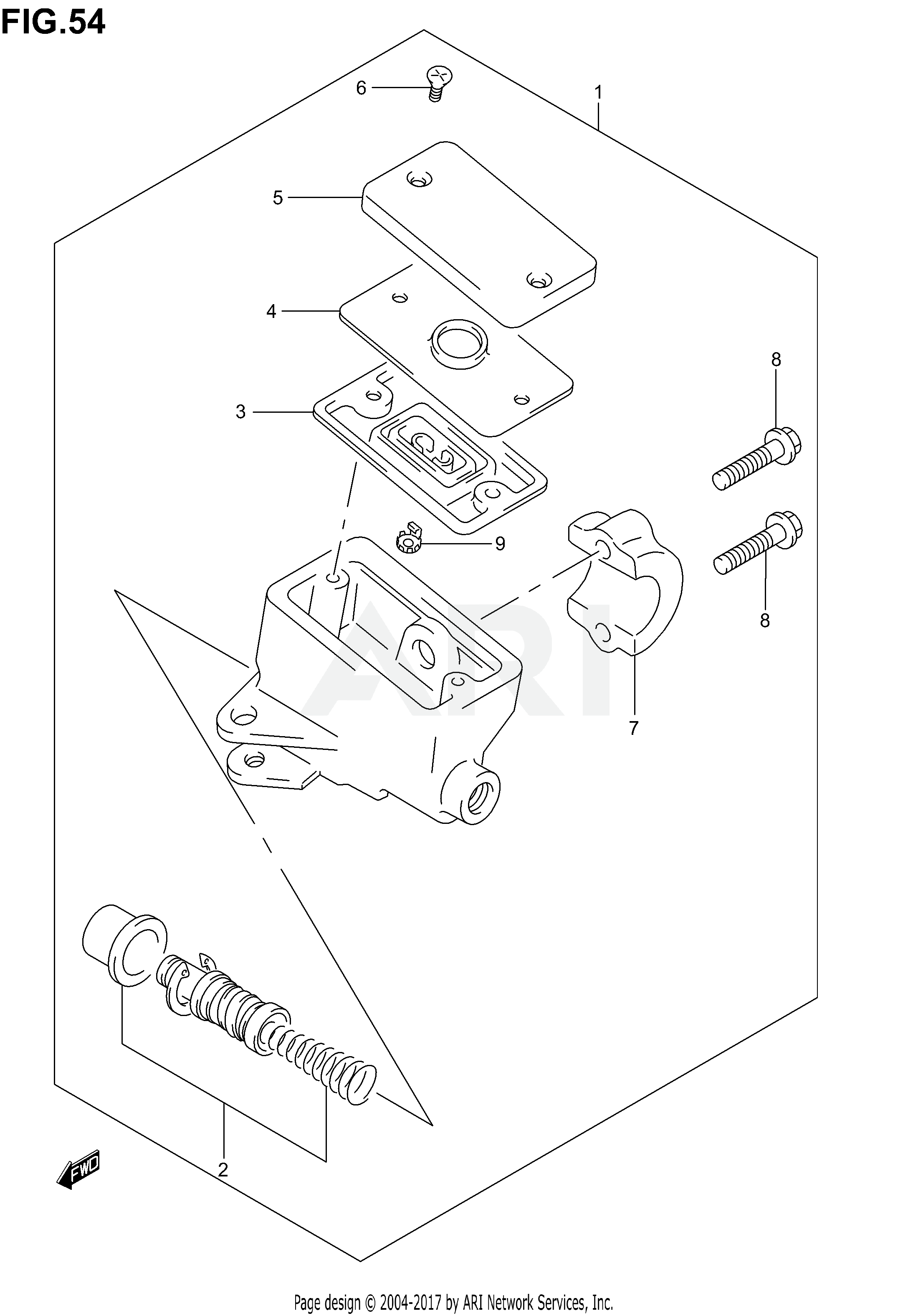 FRONT MASTER CYLINDER (GSF1200SK1/SK2/SK3/SK4/SK5/SZK5)