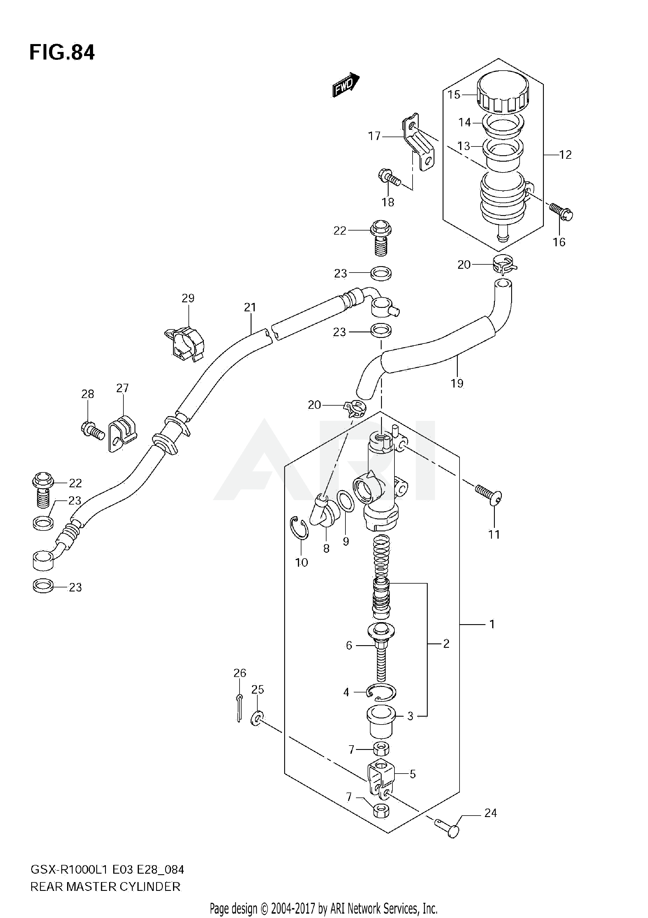 REAR MASTER CYLINDER