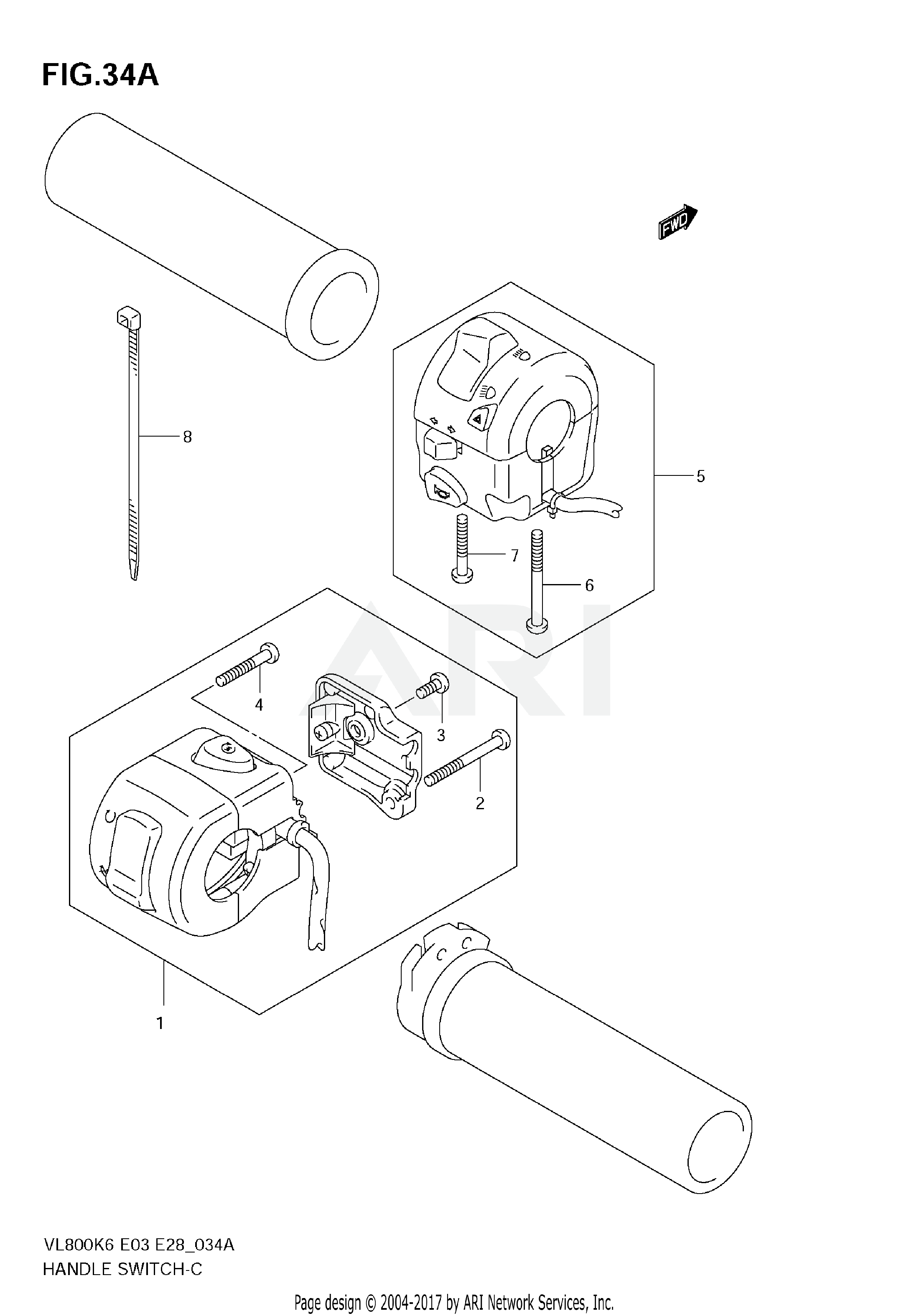 HANDLE SWITCH (MODEL K7/K8/K9)