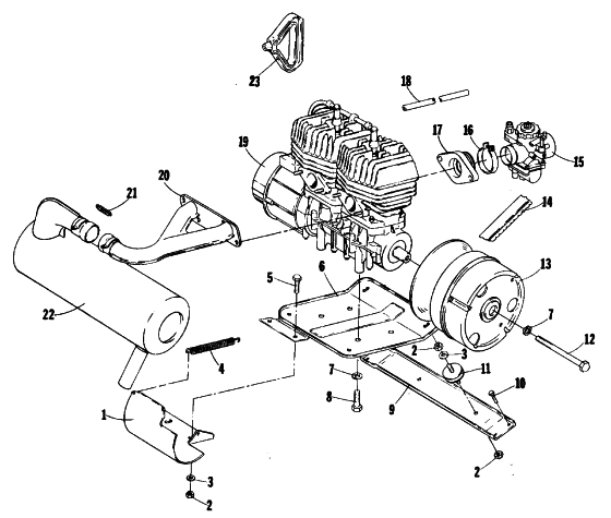 ENGINE AND RELATED PARTS