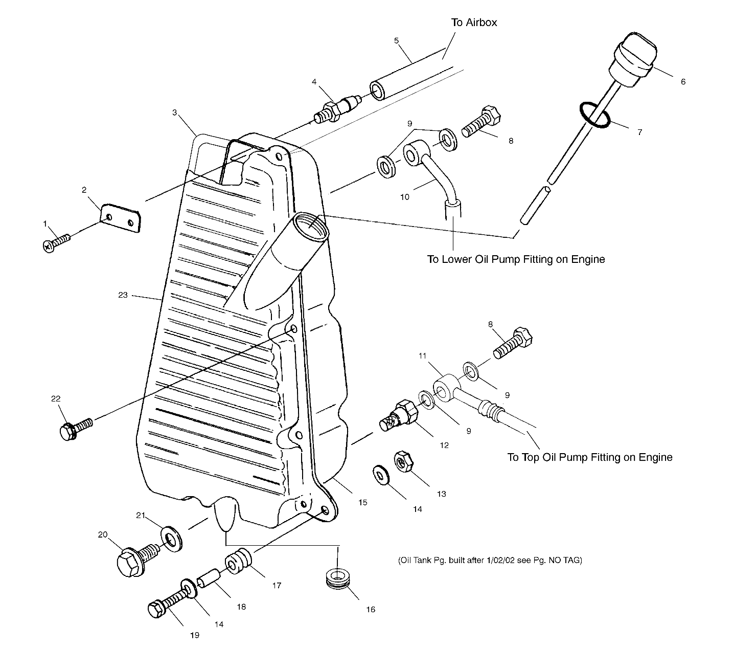 OIL TANK (If Built Before 1/02/02) - A02CH42AA (4968536853B12)