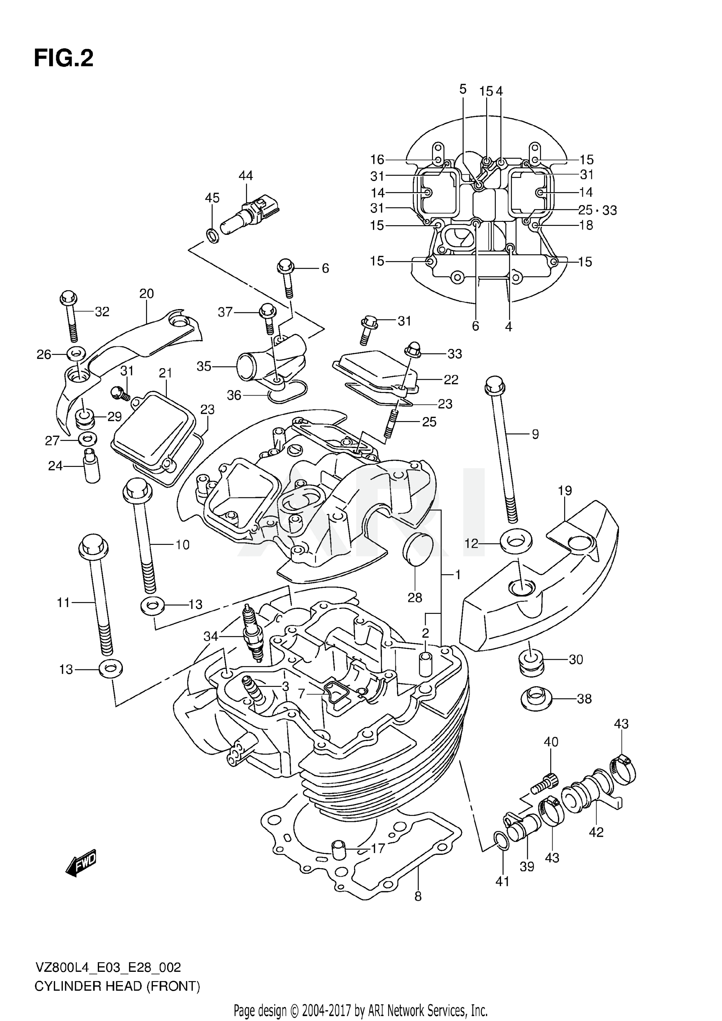 CYLINDER HEAD (FRONT)