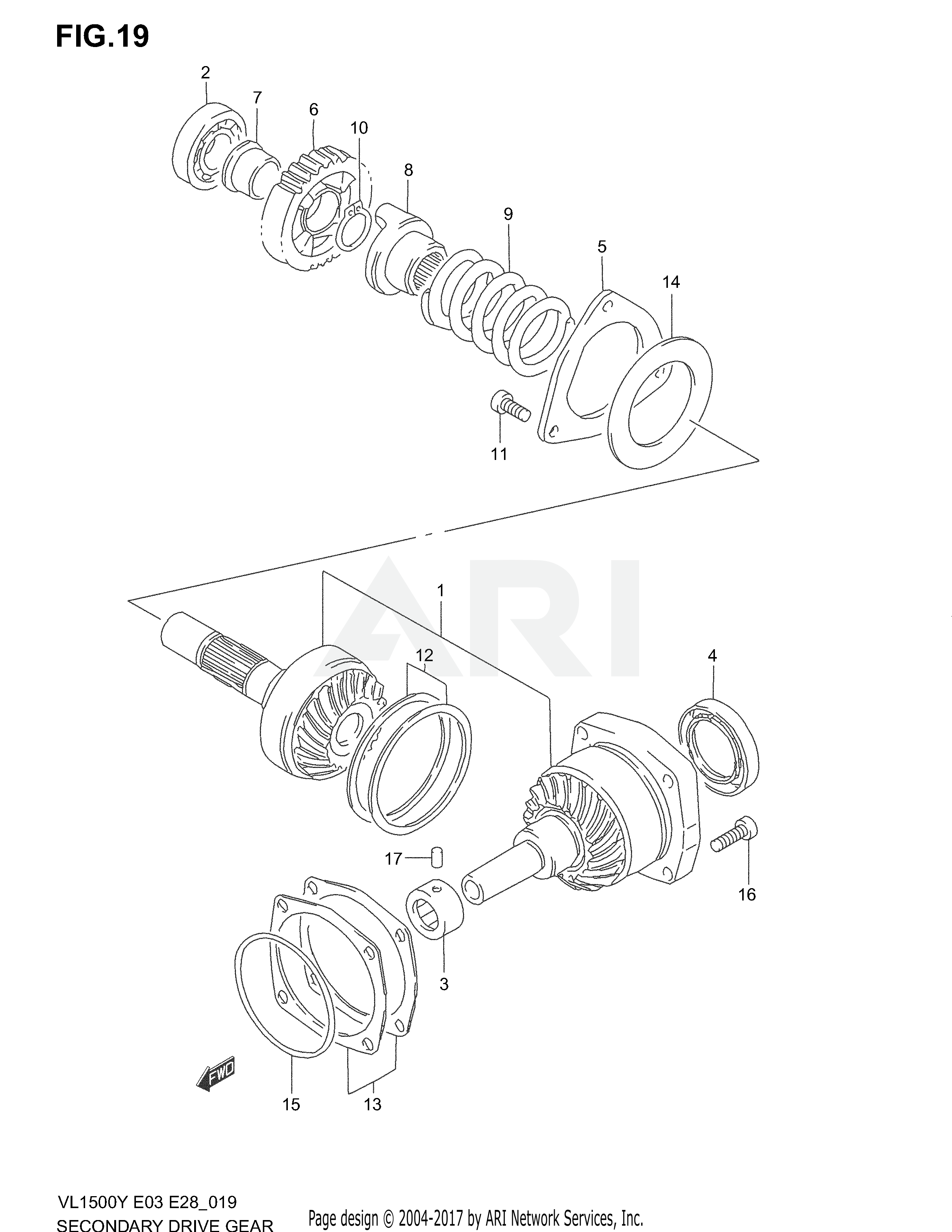 SECONDARY DRIVE GEAR