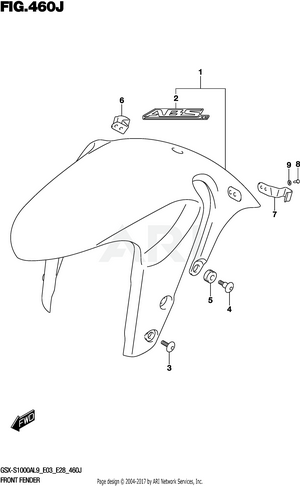 FRONT FENDER (GSX-S1000AZL9 E33)