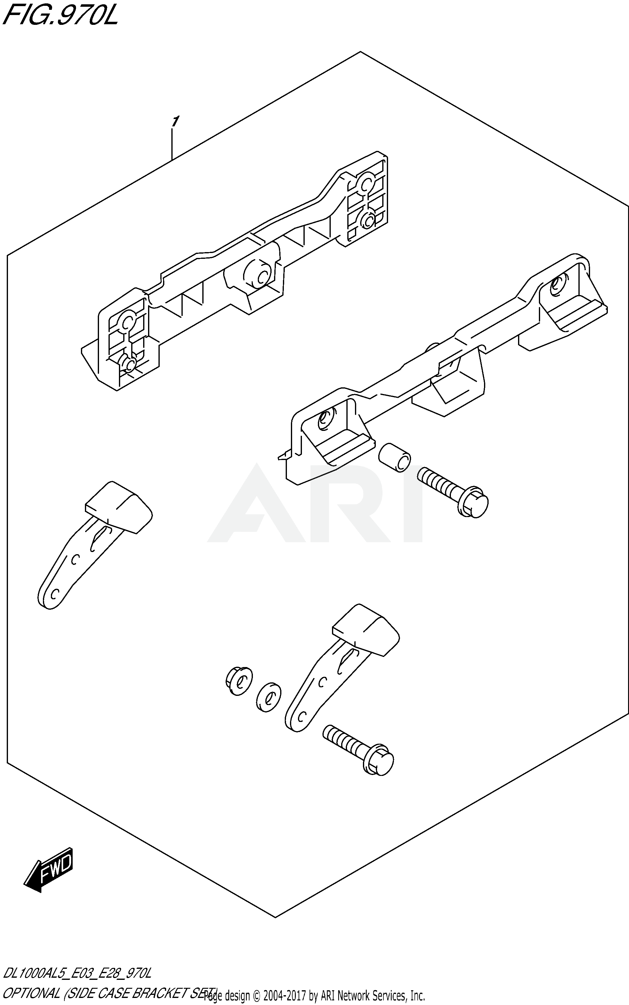 OPTIONAL (SIDE CASE BRACKET SET)