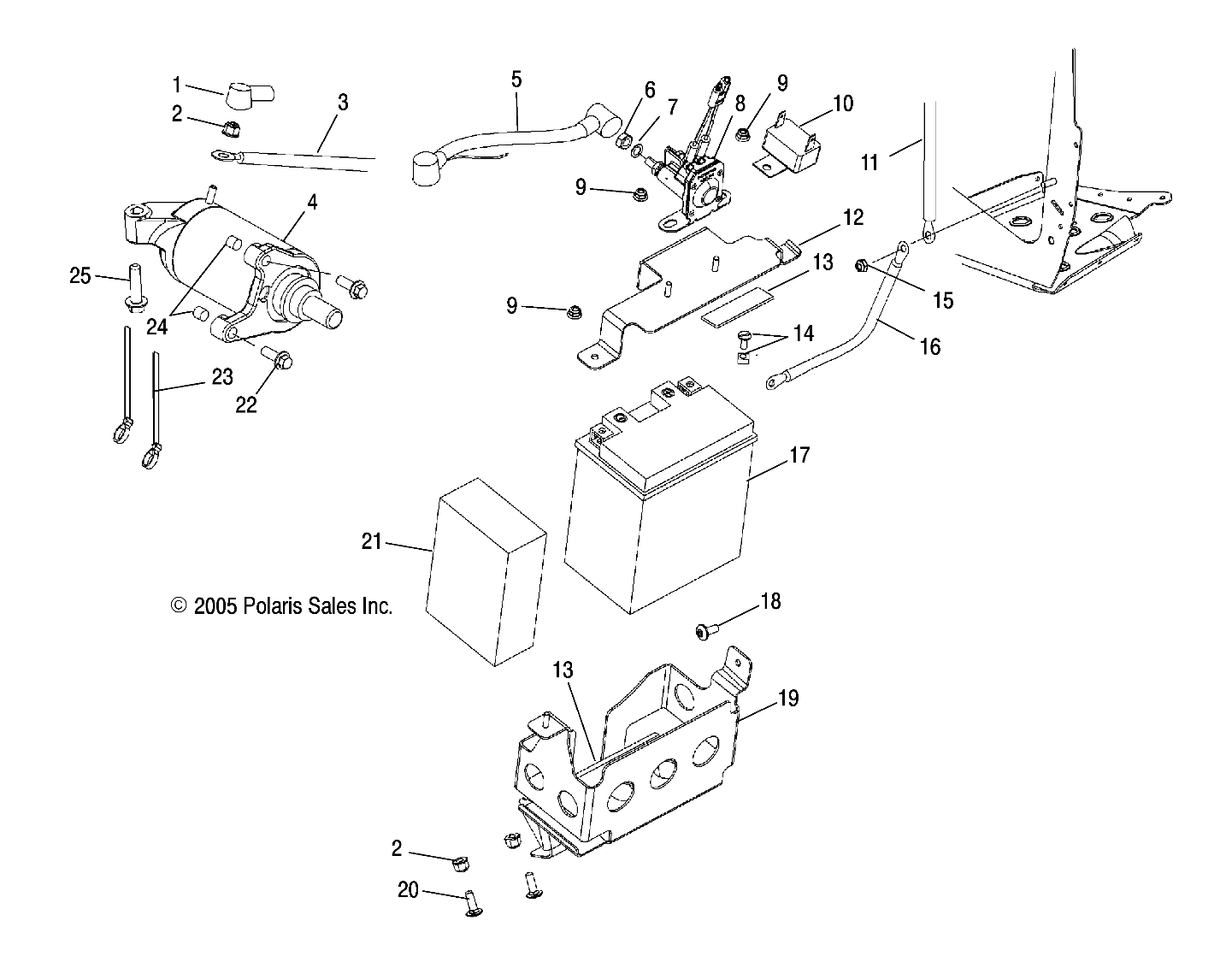 STARTER/BATTERY - S06PT7HS (4997539753C09)