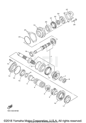 MIDDLE DRIVE GEAR