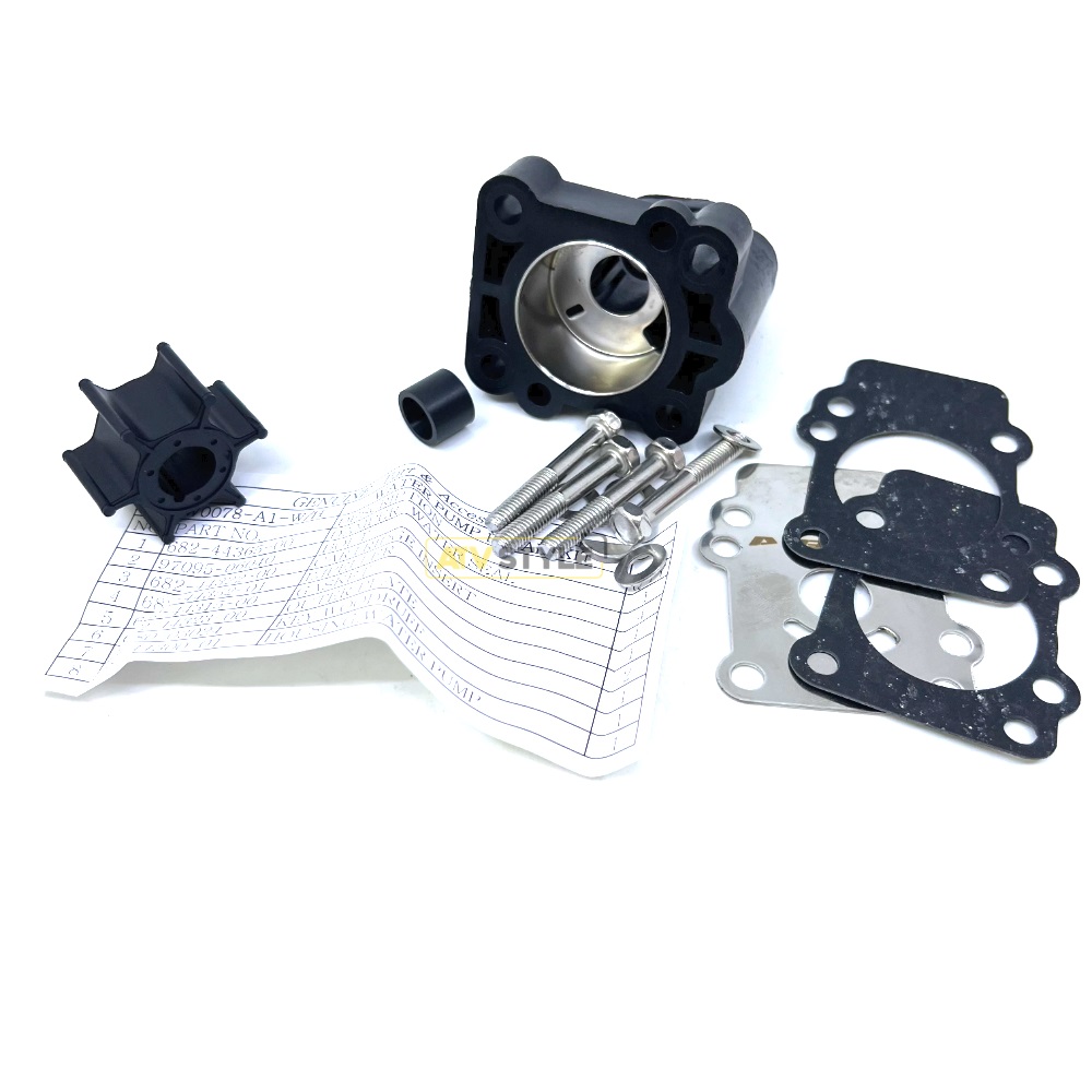 Ремкомплект помпы с корпусом Skipper для Yamaha F8-F9.9/ 9.9D-15D SK682-W0078-A1-W-H